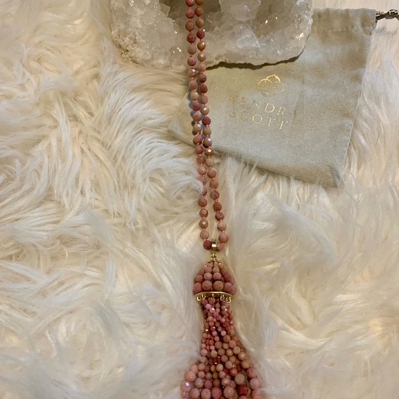 Kendra Scott Pink Sylvia Necklace - Picture 7 of 7